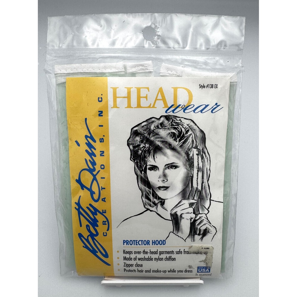 Vintage Betty Dain Protector Hood New Sealed Style 138 EX Retro Vanity Deadstock